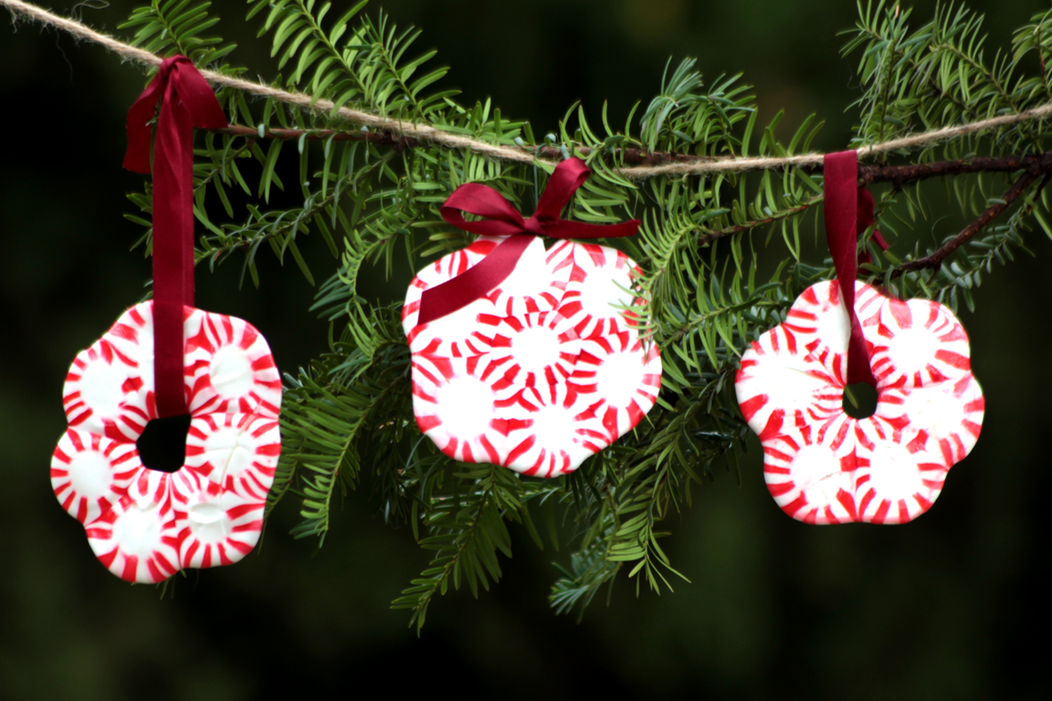 Peppermint Wreath Ornaments
