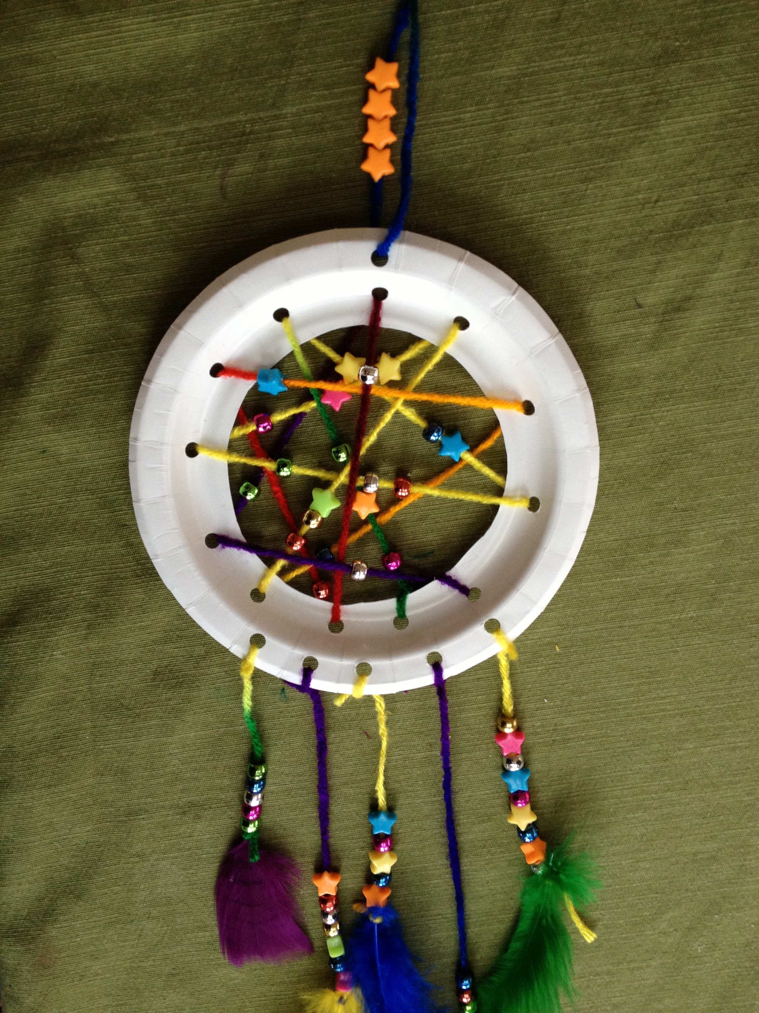 Paper Plate Dreamcatchers
