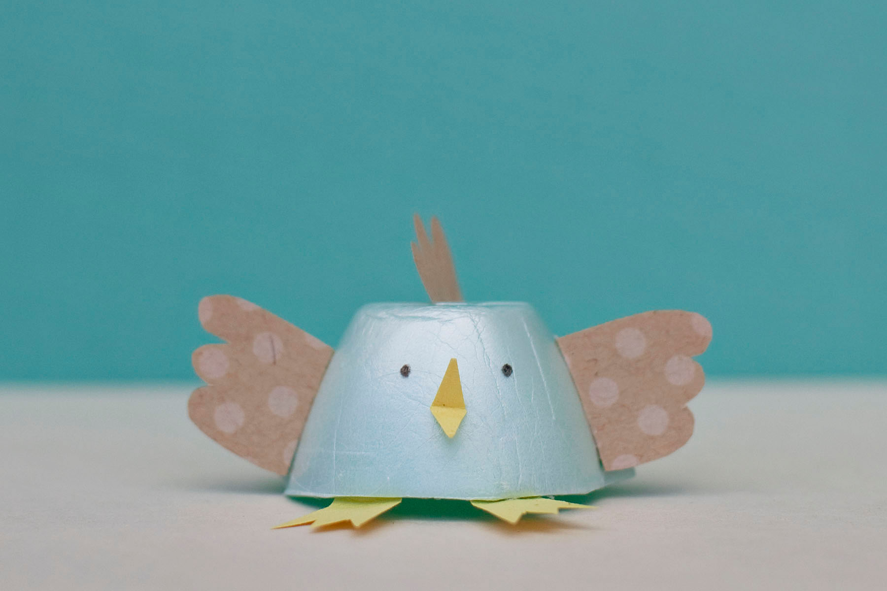 Egg Carton Bunny and Chick
