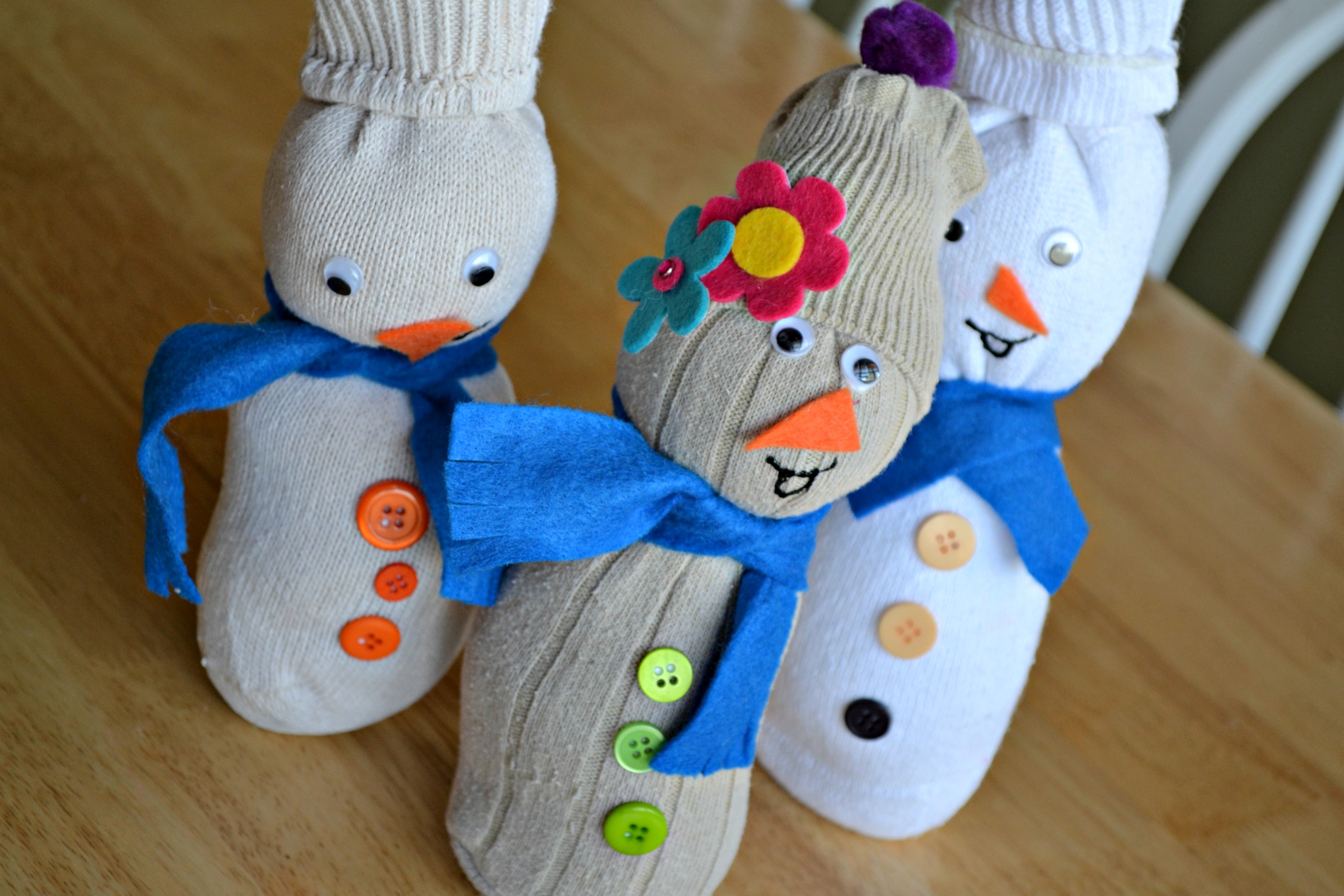 Sock Snowmen