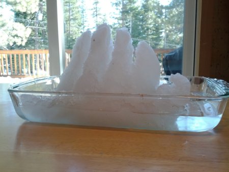 Snow + Hot Water = Melting Experiments