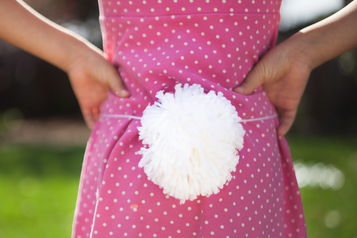 Make a Yarn Pom Pom Bunny Tail