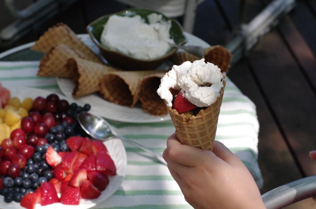 Fruity Cone Dessert Buffet