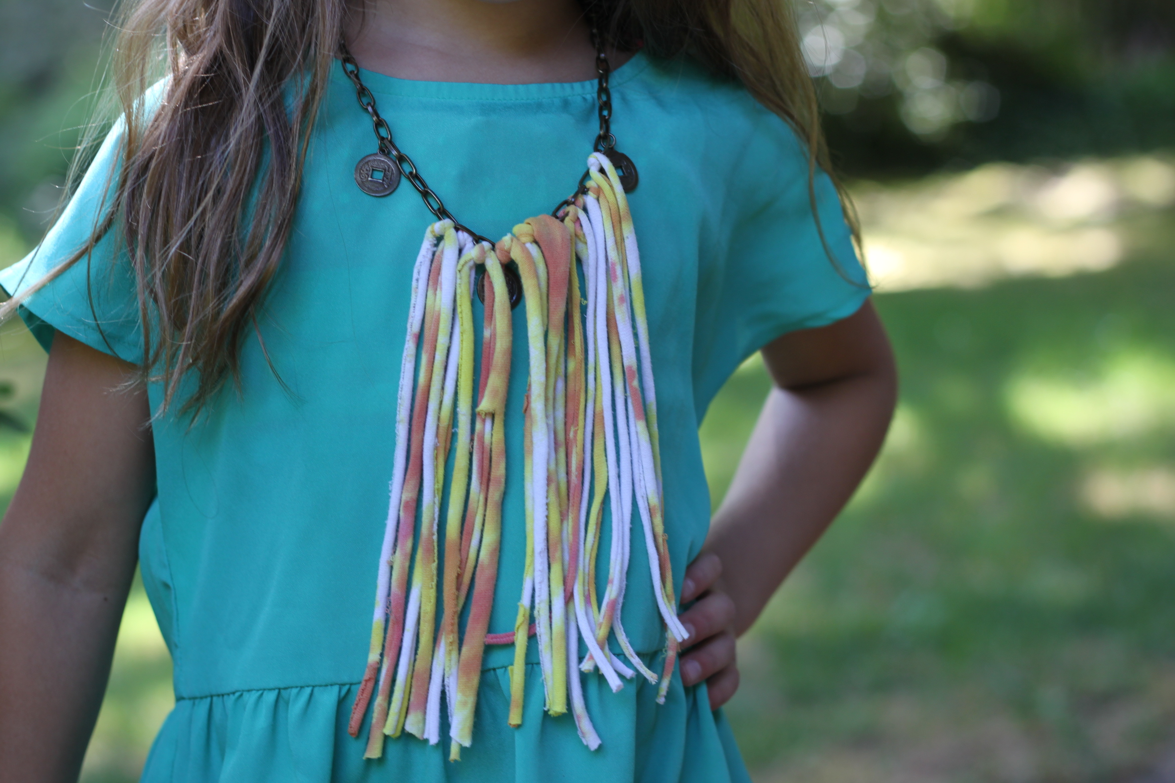 T-Shirt Fringe Necklace